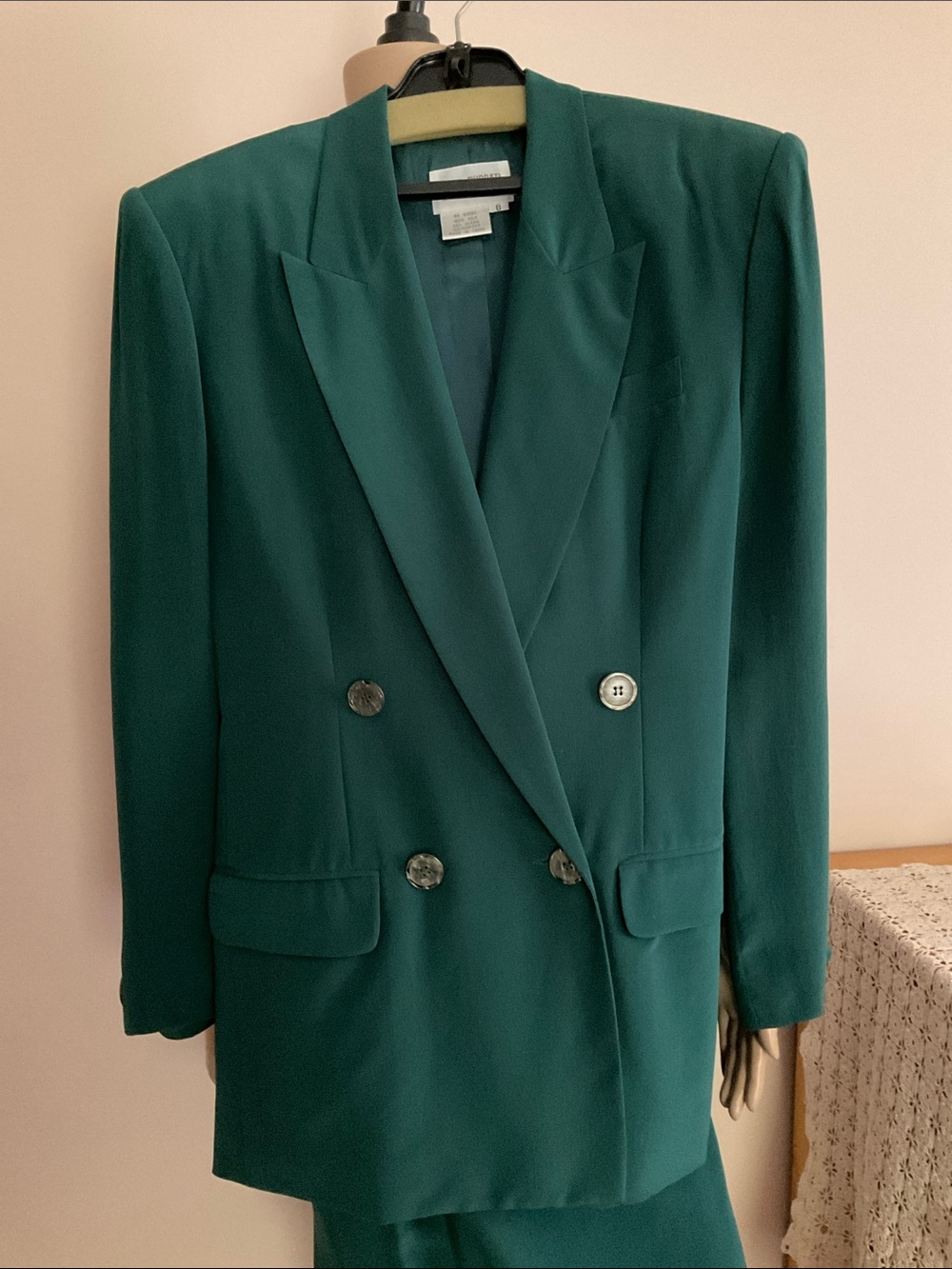 Vintage 100% Silk Hugo Buscati Milano Skirt Suit